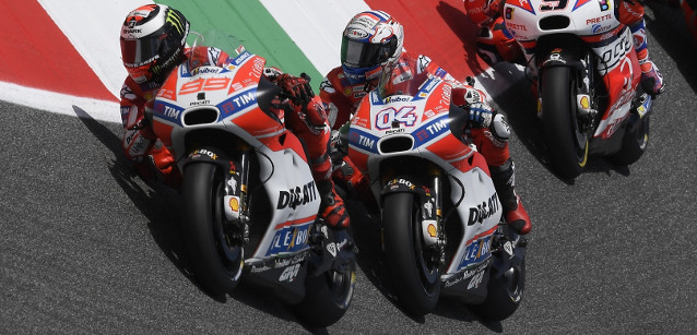 Ducati alla prova Barcellona<br />Dovizioso carico, Lorenzo speranzoso