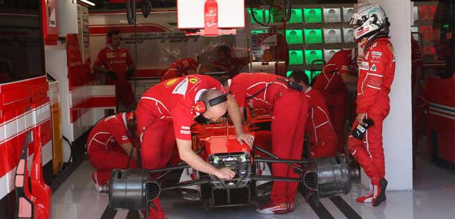 Problema sulla Ferrari di Vettel