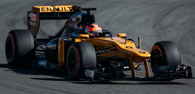 Kubica a Le Castellet con la Renault