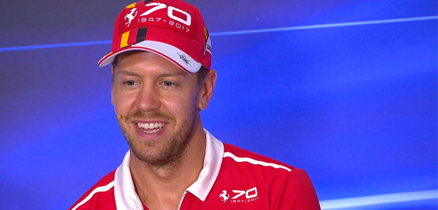 Vettel sorridente e rilassato<br />“Il nostro potenziale &egrave; reale”<br />