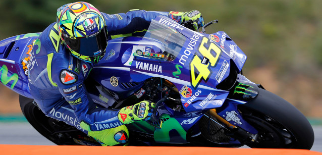 Test a Brno<br />Rossi primo con la nuova carena