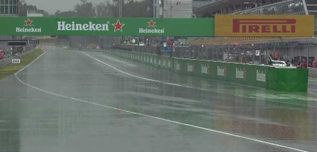 Monza, qualifica<br />Troppa pioggia, cancellata la sessione
