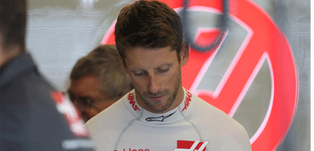 Grosjean, tre posizioni di<br />penalit&agrave; per l'incidente con Leclerc