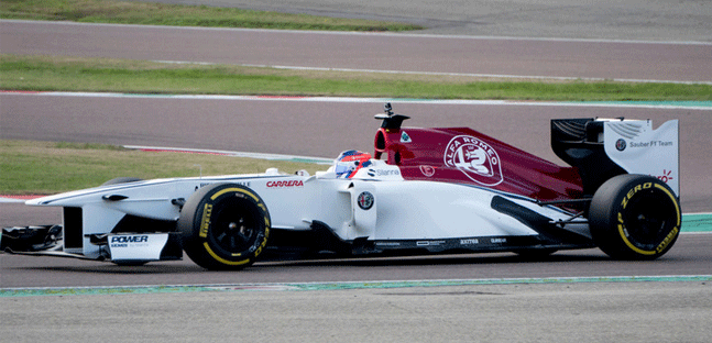 Positivo il test della Calderon <br />a Fiorano con la Sauber-Ferrari