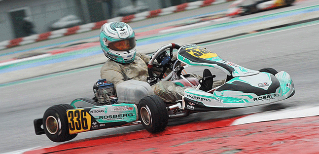 WSK Final Cup ad Adria<br />Barnard punta al titolo OKJ