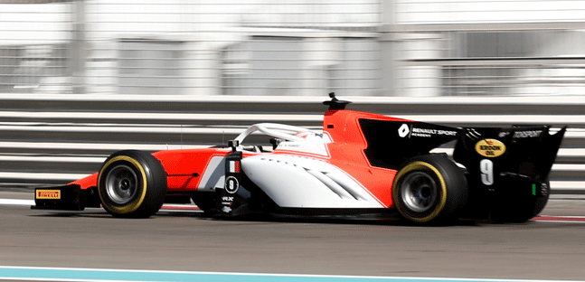 Yas Marina, 3° turno<br />Hubert balza al comando