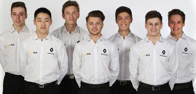 Sono sette i piloti <br />del Renault Academy 2018