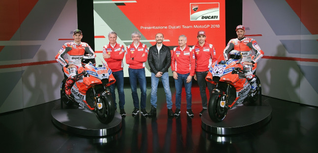 Presentata la Ducati 2018<br />Obiettivo Mondiale: "Siamo pronti"