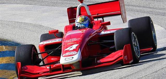 DeMelo torna in IndyLights<br />nei test debutta Falchero