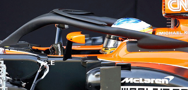 L'Halo non piace alla McLaren<br />«Nei test momenti di paura»