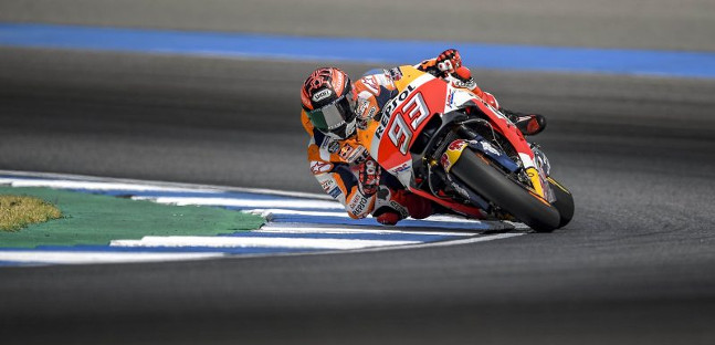 Test a Buriram, 2° giorno<br />Doppia Honda con Marquez e Pedrosa