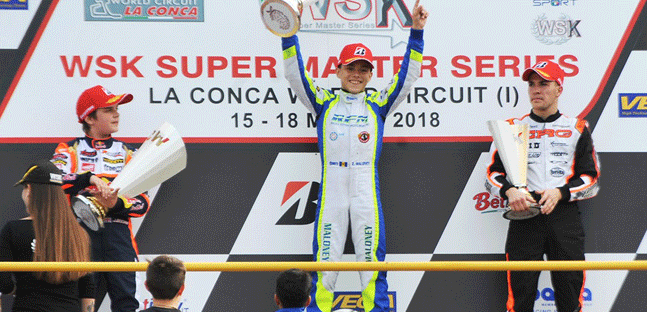 WSK Super Master Series<br />Maloney sorprende tutti in OK