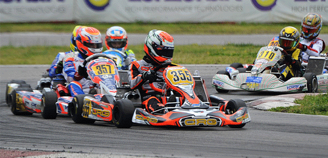 WSK Super Master Series<br />A Sarno, Min&igrave; attacca Bortoleto