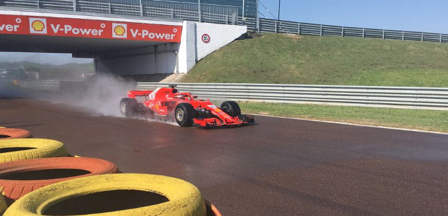Test Pirelli a Fiorano,<br />Giovinazzi sulla Ferrari con le intermedie