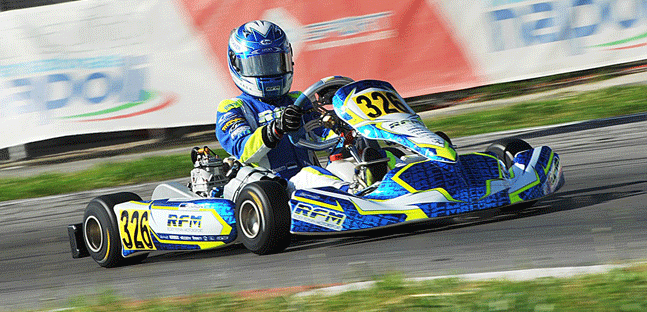 WSK SMS a Sarno 2<br />Aron in pole nella OKJ