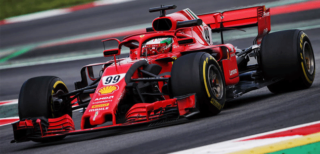 Test a Montmel&ograve; - 3° turno<br />Giovinazzi al top con la Ferrari