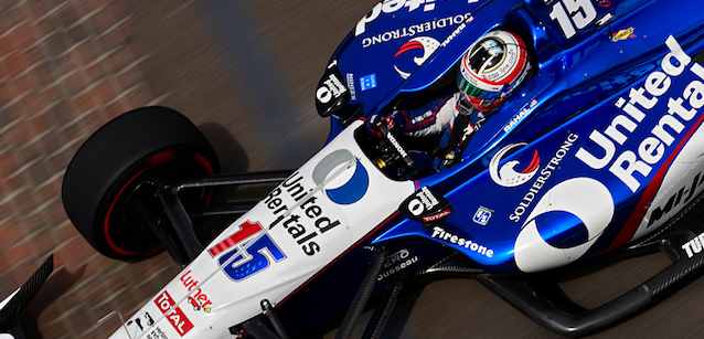 Indy, libere 4<br />Rahal OK, Hildebrand a muro