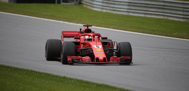 Spielberg - Libere 3<br />Vettel e Hamilton divisi da 2 millesimi