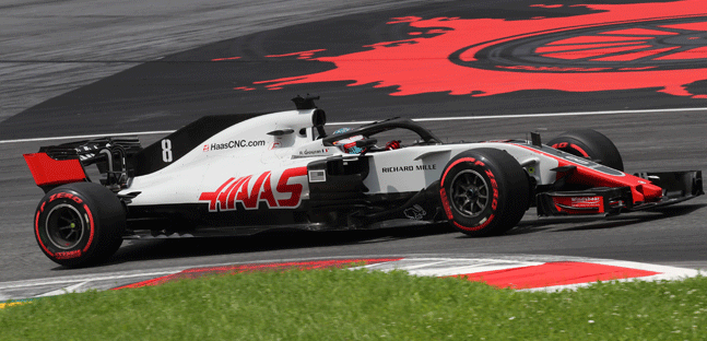 La Haas in paradiso con<br />Grosjean quinto e Magnussen ottavo