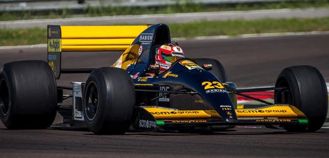 La Minardi-Lamborghini '92 <br />torna in pista con Bortolotti