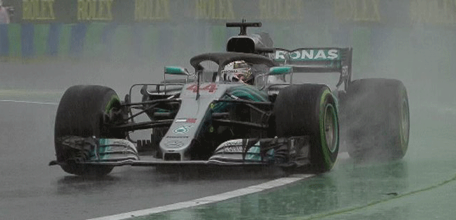 Budapest - Qualifica<br />Hamilton emoziona con la pioggia