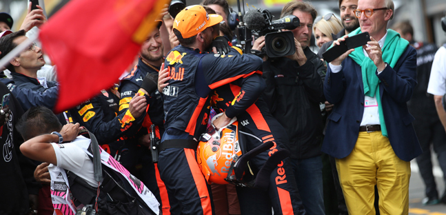 Verstappen festeggia il 3° posto<br />"Finalmente un po' di fortuna a Spa"