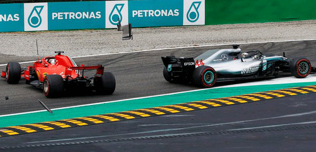 Hamilton non sbaglia mai<br />Vettel e la Ferrari s&igrave;...