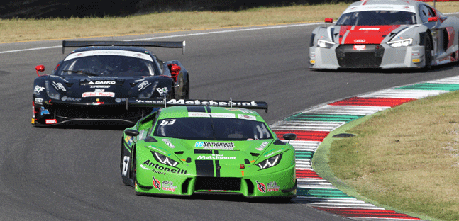 Vallelunga, gara 1<br />Vincono Zampieri-Alto&egrave;, Fuoco sul podio