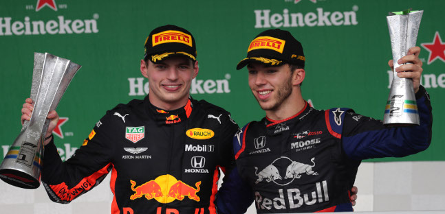 Verstappen, Gasly e Sainz:<br />quante storie nel podio pi&ugrave; giovane