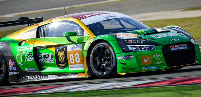 Vernay con l'Audi Tianshi<br />nella 4 Ore ALMS di Buriram