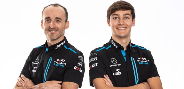 Kubica e Russell<br />la coppia che piace