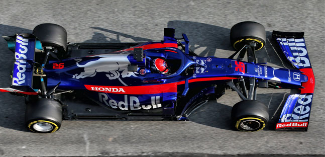 Test a Montmel&ograve; - 3° giorno<br />Kvyat e Toro Rosso i leader