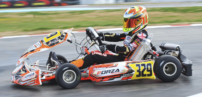 WSK Super Master Series a La Conca<br />Lindbald segna il giro pi&ugrave; veloce OKJ