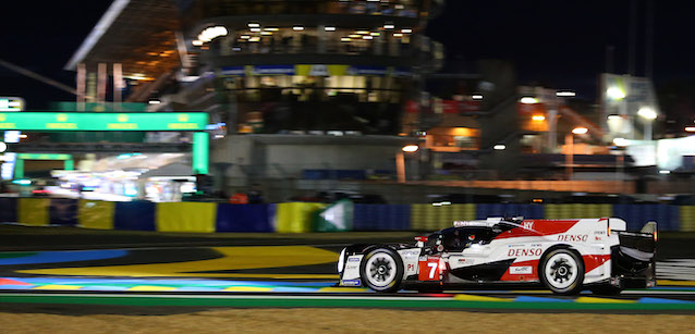 Le Mans - Qualifica finale<br />Kobayashi-Nakajima, 1-2 Toyota