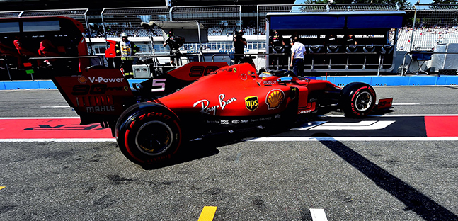 Hockenheim - Libere 1<br />Ferrari davanti con gomme morbide