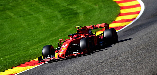 Spa - Libere 3<br />Leclerc al top, Hamilton a muro