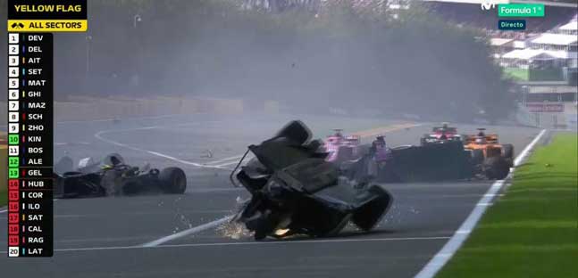 Spa - Gara 1 cancellata<br />Brutto incidente a Hubert e Correa<br />