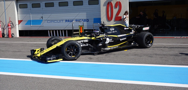 Conclusi i test delle Pirelli da 18",<br />213 giri con la Renault a Le Castellet