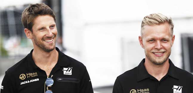 Con grande sorpresa, la Haas<br />ha confermato Grosjean e Magnussen