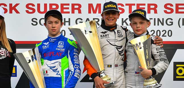 WSK Super Master Series a Lonato<br />Lindblad conquista la OK-Junior