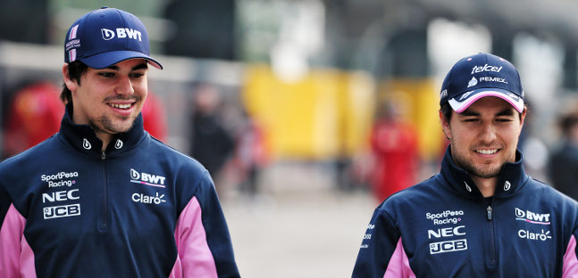 Racing Point, niente mercato piloti:<br />"Con Perez e Stroll nel 2020 e 2021"