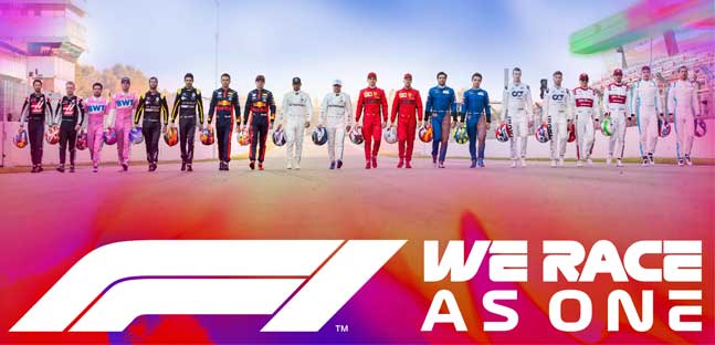 La F1 contro il razzismo:<br />nasce la campagna #WeRaceAsOne