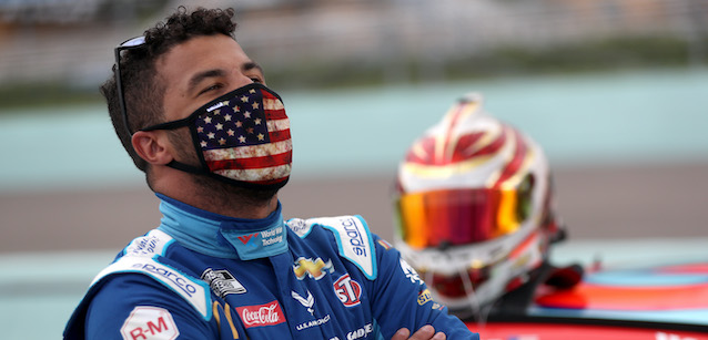 Indignazione per un cappio trovato<br />nel box di Bubba Wallace a Talladega