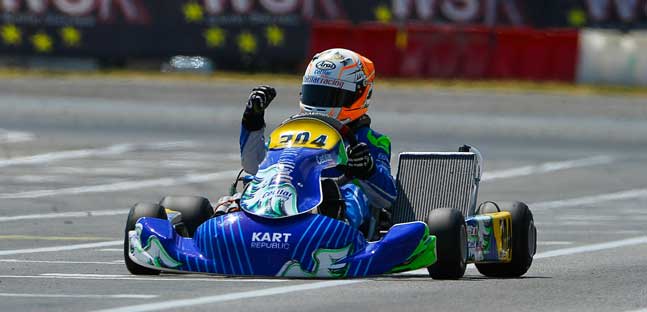 WSK Euro Series a Sarno<br />Spina vince la OK Junior