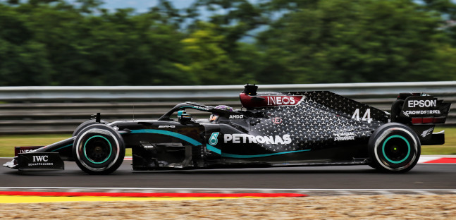 Budapest - Libere 1<br />1-2 Mercedes, poi le Racing Point