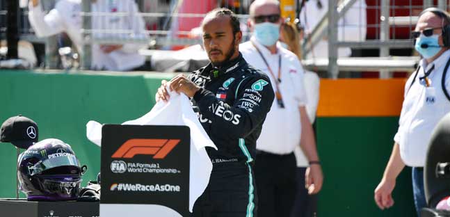 Hamilton penalizzato di 3 posizioni,<br />per non rispetto della gialla in Q3