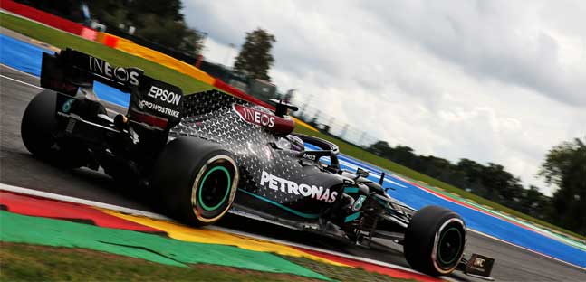 Spa - Libere 3<br />Hamilton, poi Ocon e Norris