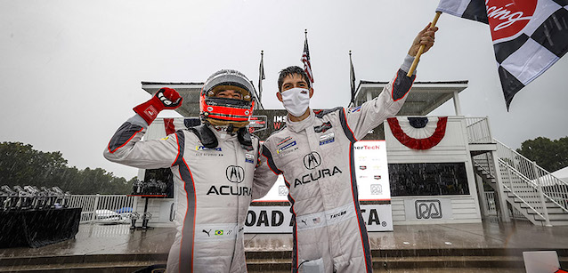 Road America, gara<br />Castroneves-Taylor nella pioggia