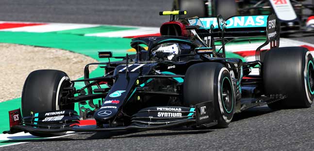 Mugello - Libere 1<br />Bottas comanda, Leclerc terzo