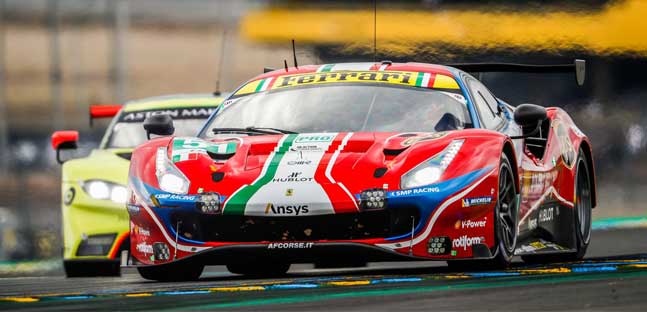 Ore 20.30 - Toyota sempre leader,<br />Ferrari al comando nella classe GTE